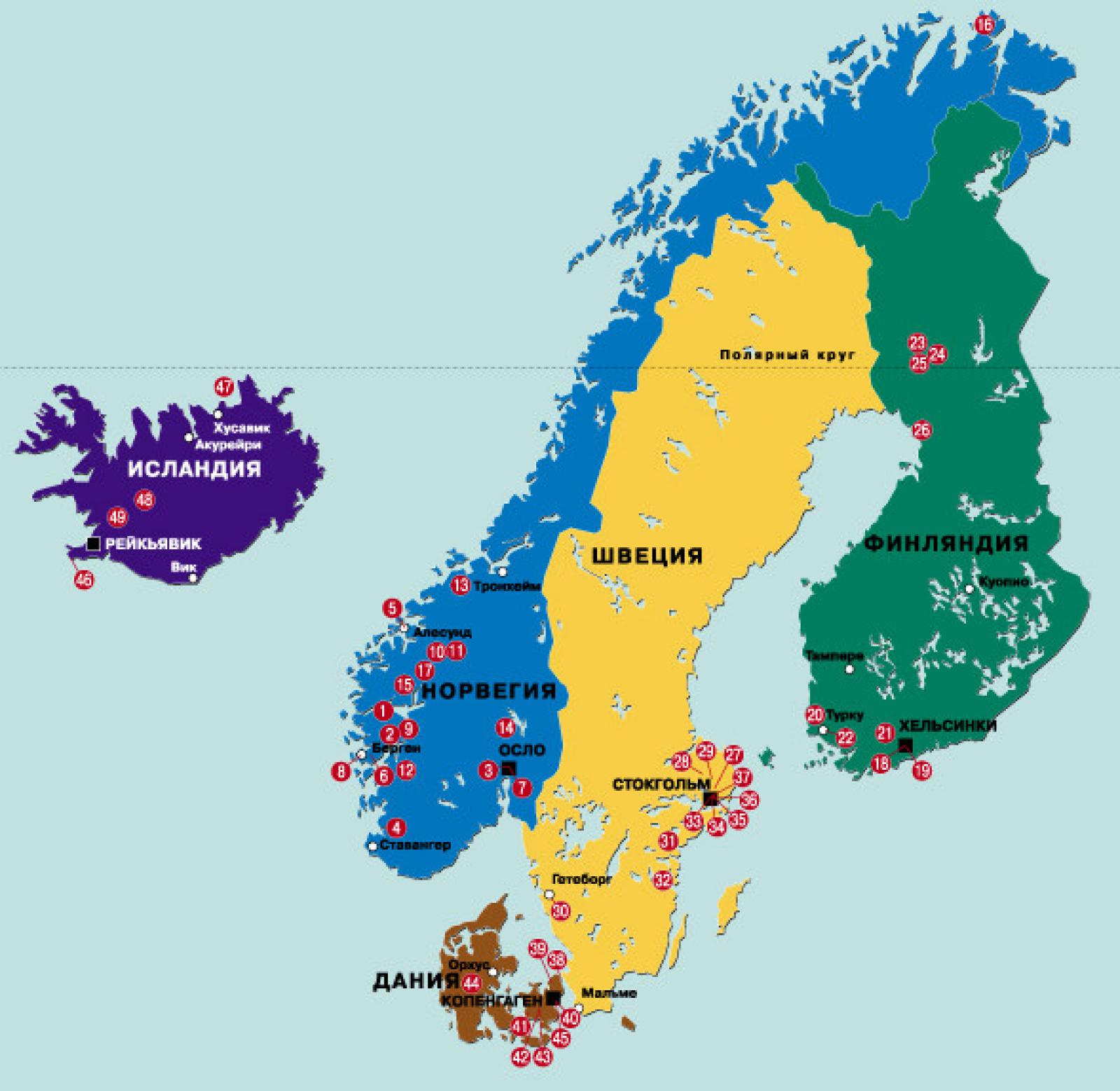 Swedish islands map