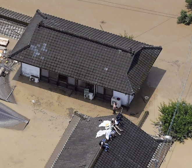 Наводнение Япония